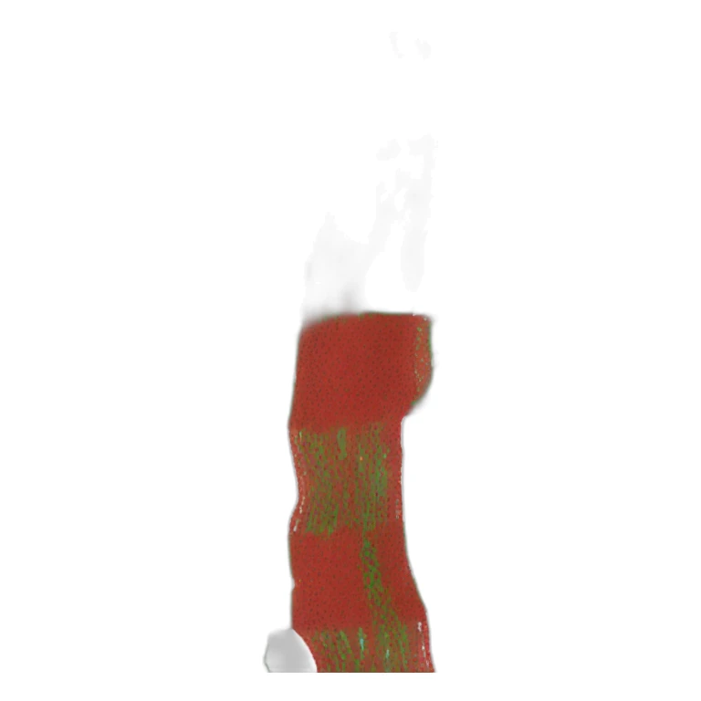 red-green-white scarf sticker