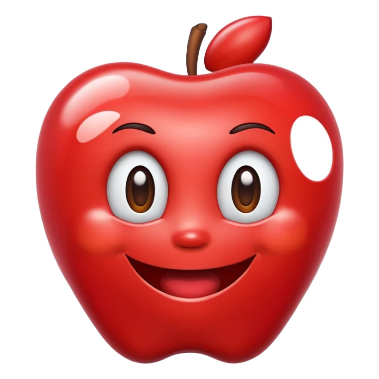 Apple mascot sticker