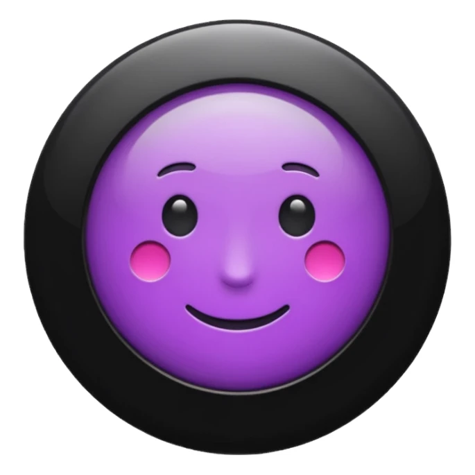 finder button in black and purple sticker