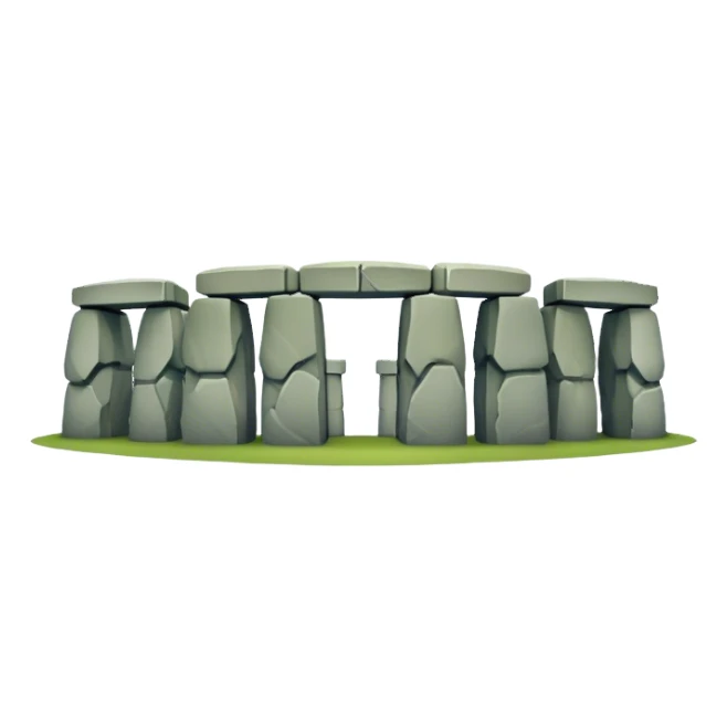 Cinematic Realistic Stonehenge Emoji sticker