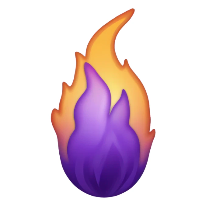 PURPLE FIRE sticker