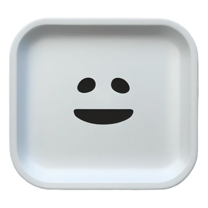 White rolling tray sticker