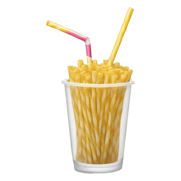one  straw sticker