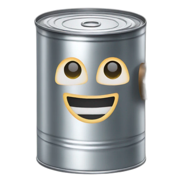 A tin can calling someone on the phone  sticker