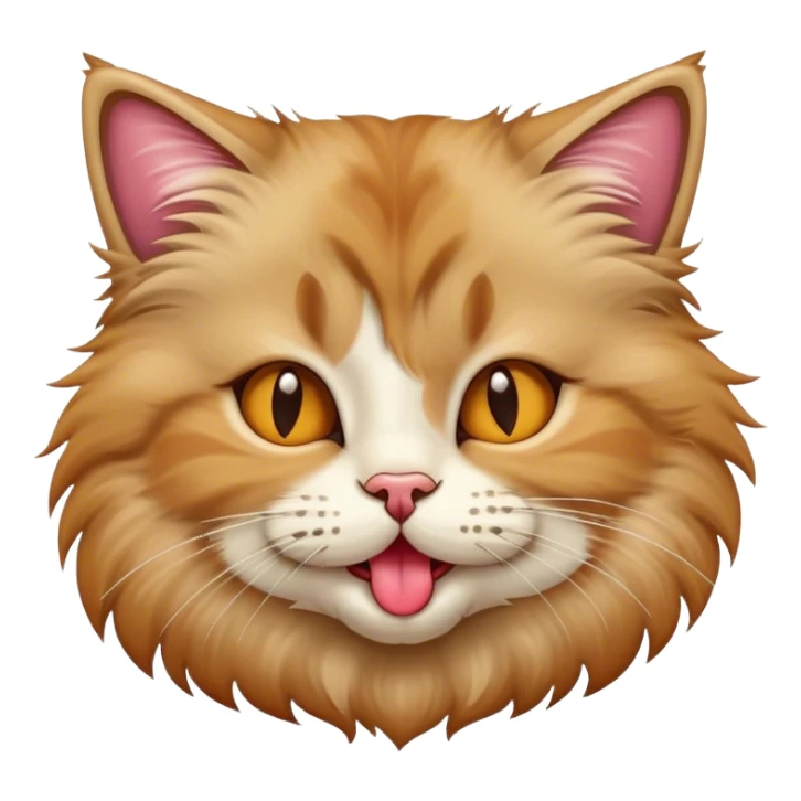 Cat sticking its tongue out sticker