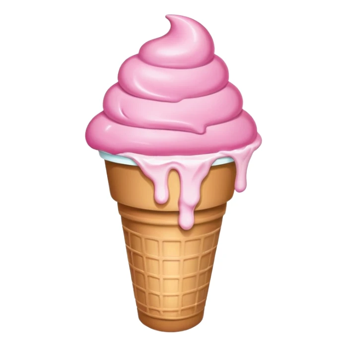 Ben & Jerrys pint in pink sticker