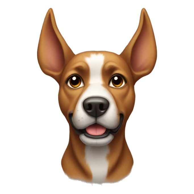 Dog with horns sticker