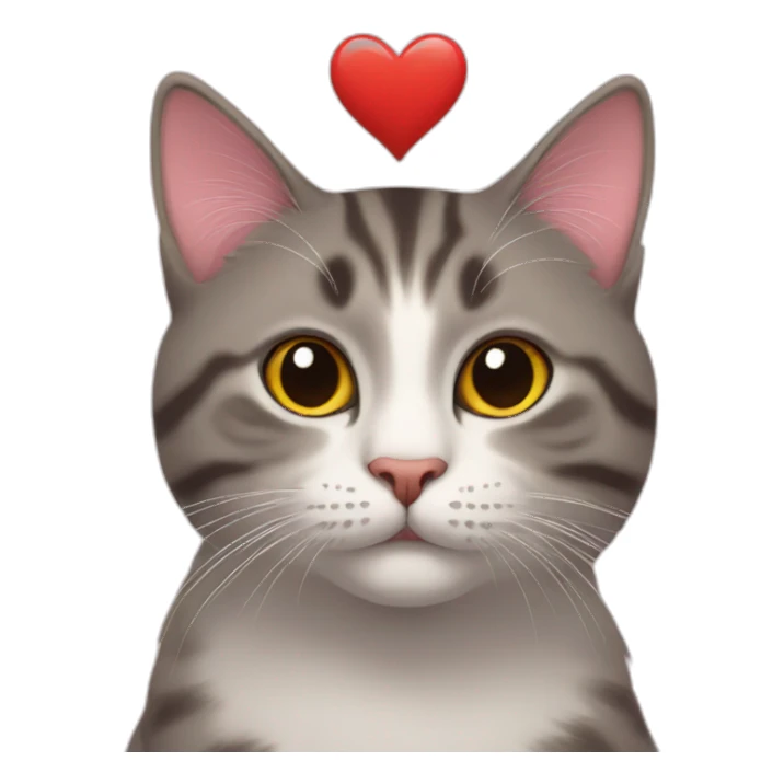 cat in love sticker