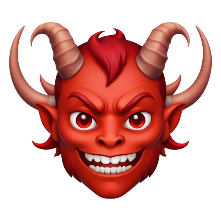 devil character saying thank you sticker
