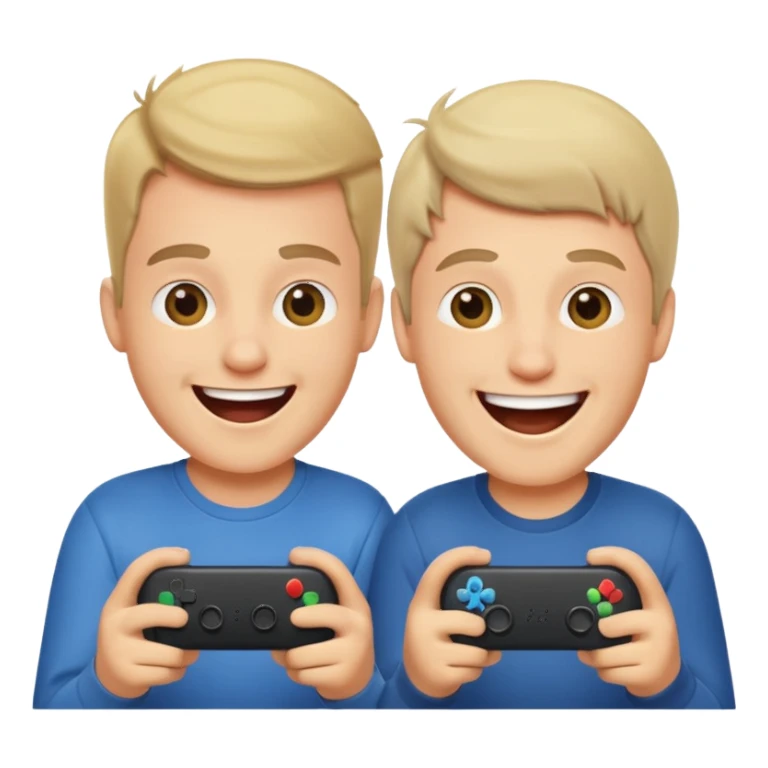 two brothers playings videogames

 sticker