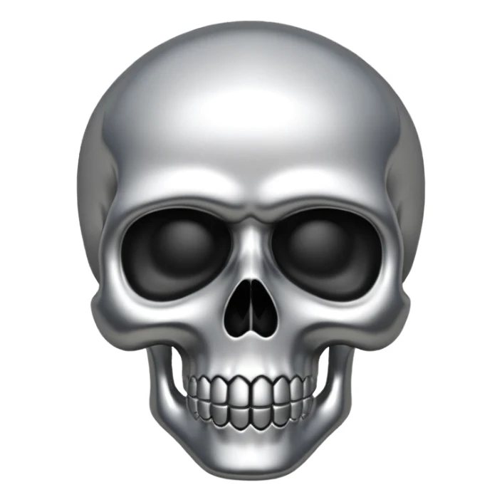 Chrome hearts skull sticker