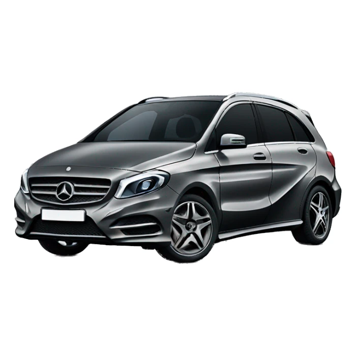 Black Mercedes B200 sticker