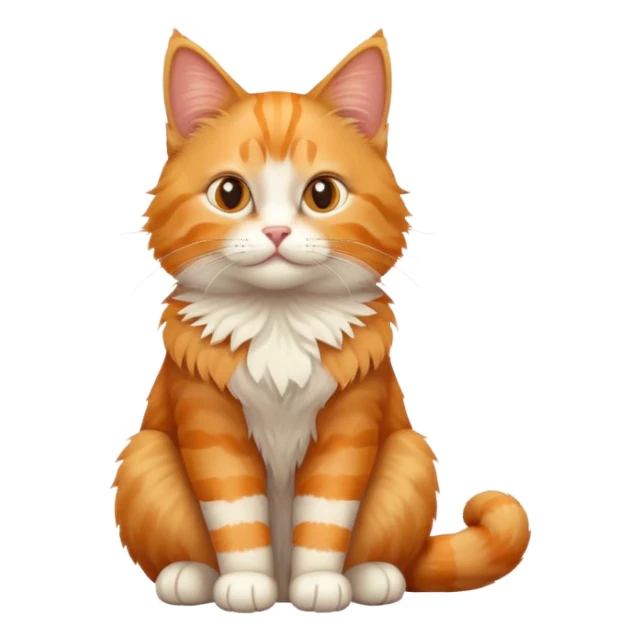 cat, sitting position sticker