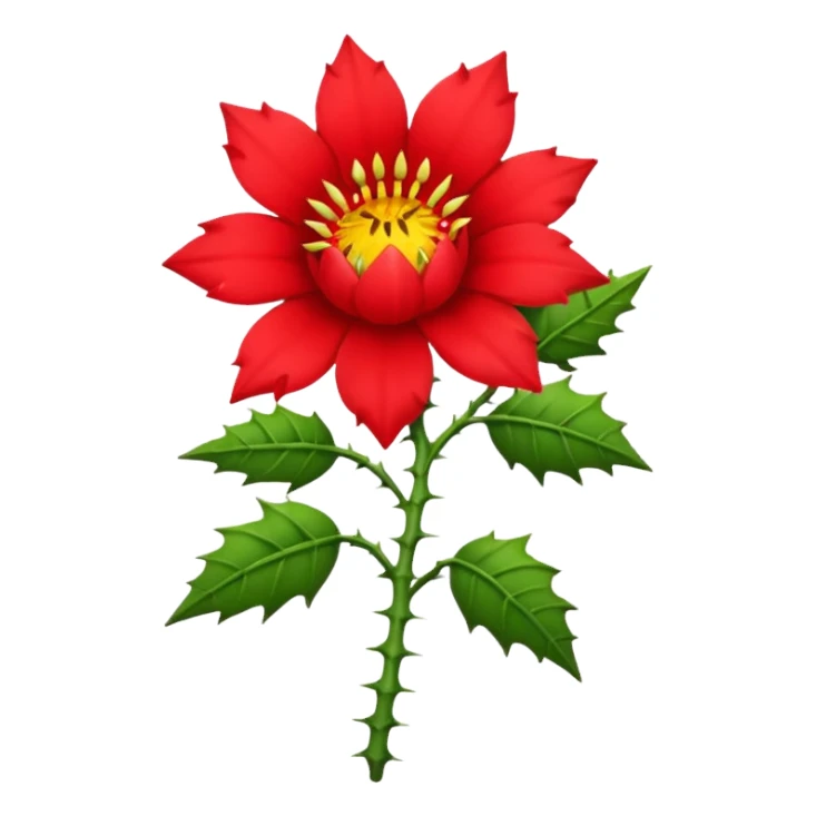 a mean flower with a personality  sticker