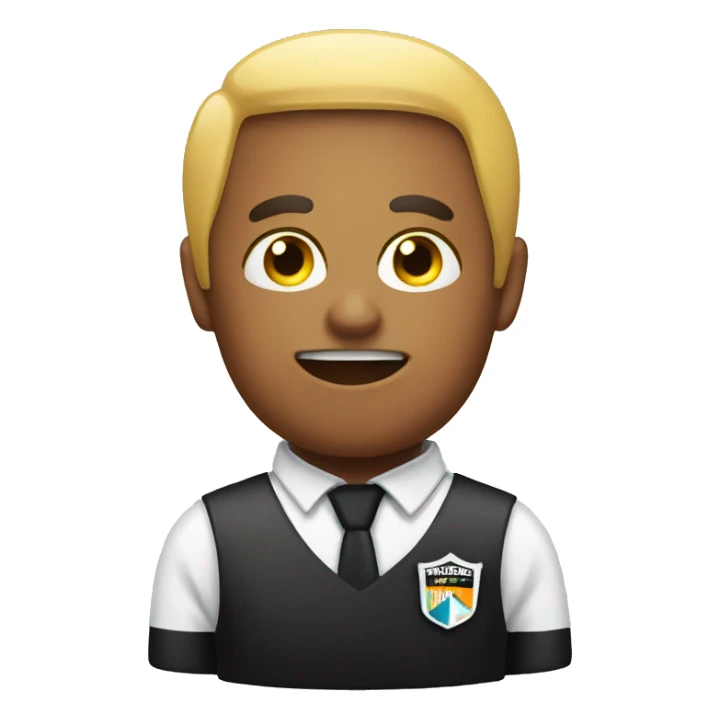 Emoji with referee whistle sticker