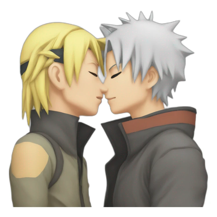 Naruto kiss saske sticker