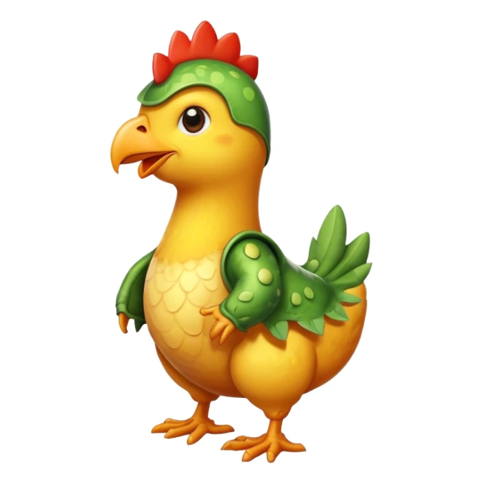 Huhn mit Dino Kostüm  sticker