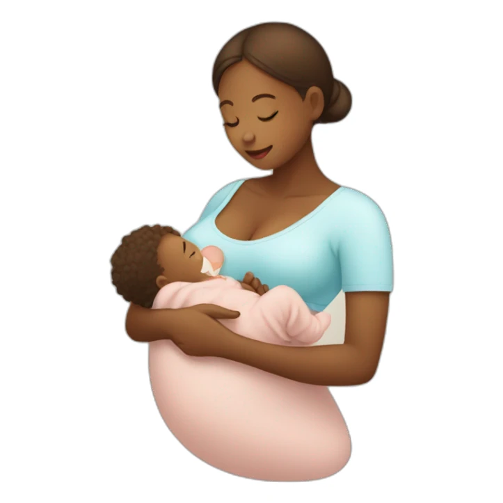 Breastfeeding baby sticker