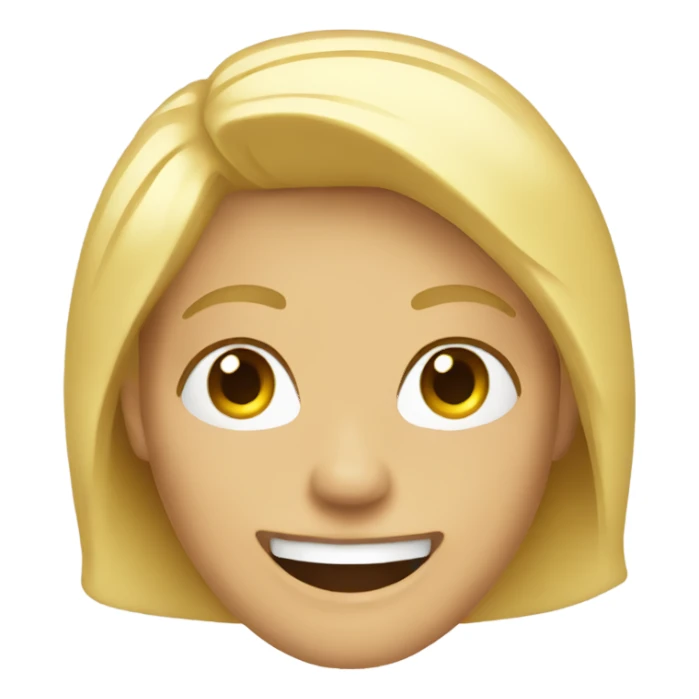 blonde smile in parody style sticker