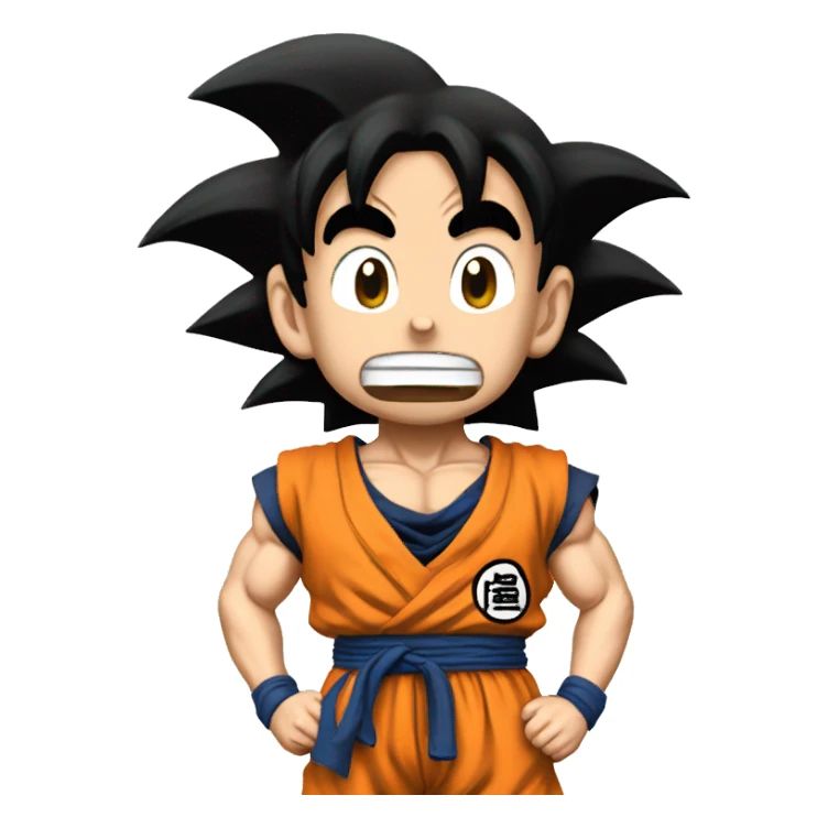 Goku enojado sticker