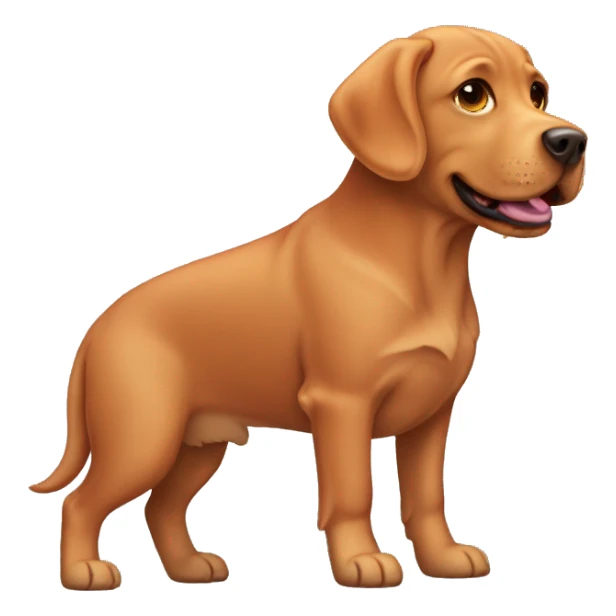 Red Labrador retriever dog  sticker