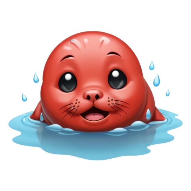 seal crying sticker