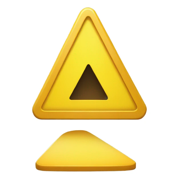 yellow warning signal sticker