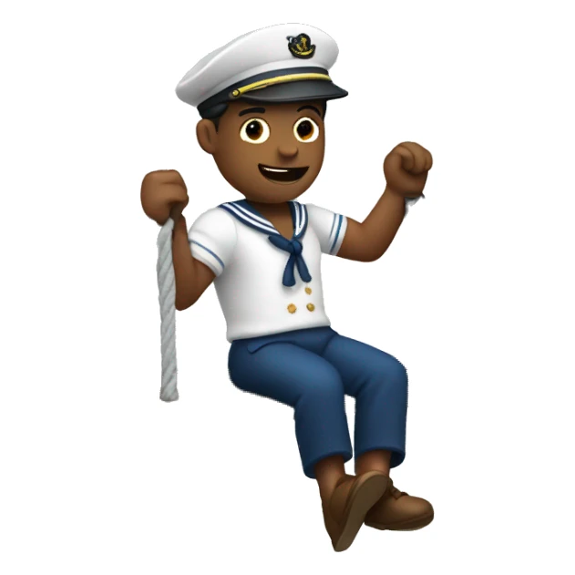 sailor swinging on a swing sticker