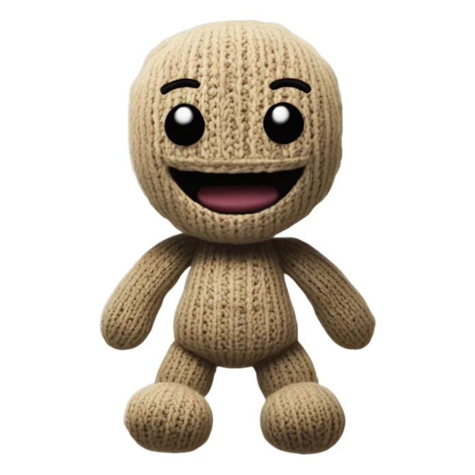 Sackboy character from game sticker