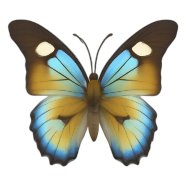Coeur du papillon sticker