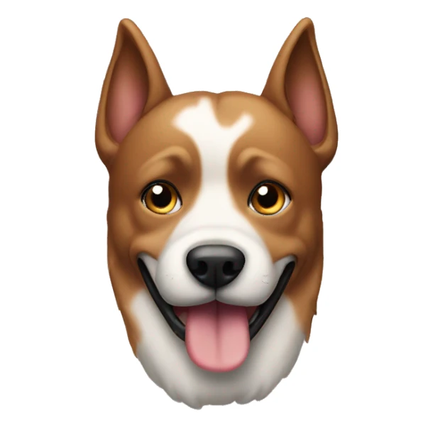 dog waering earing sticker