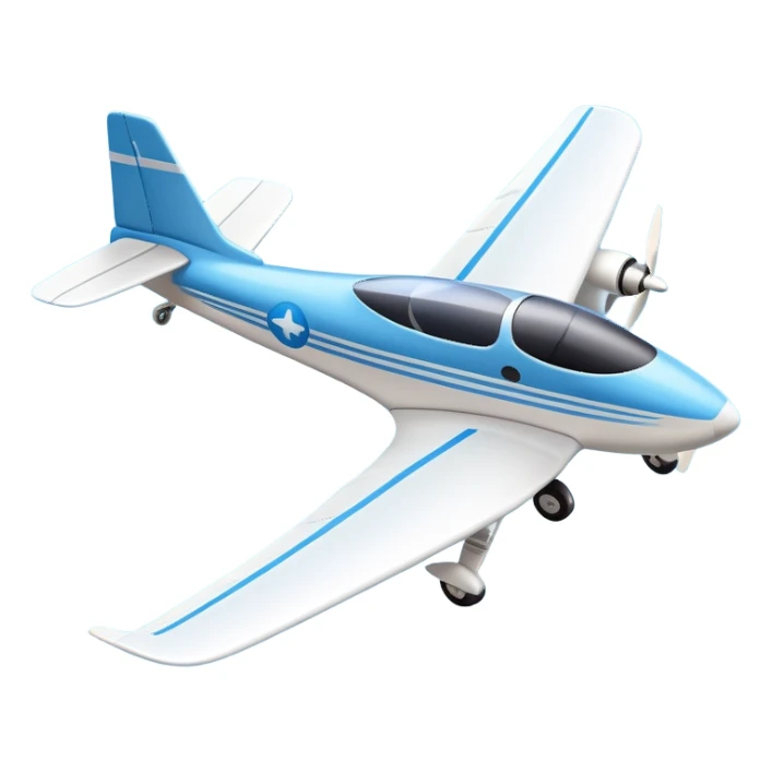 An icon featuring a remote-controlled model airplane soaring through the sky, with a detailed transmitter in the foreground. The sky is clear with motion lines showing flight. Transparent background emphasizes the precision, creativity, and joy of aeromodelling as a sport. sticker