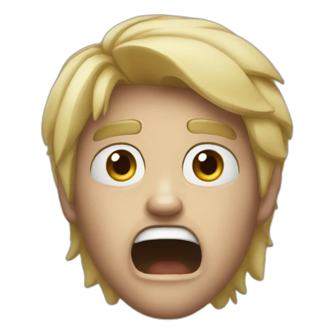 shock with sarcasm face sticker