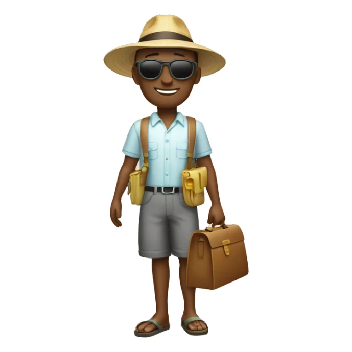 salarié en vacances sticker