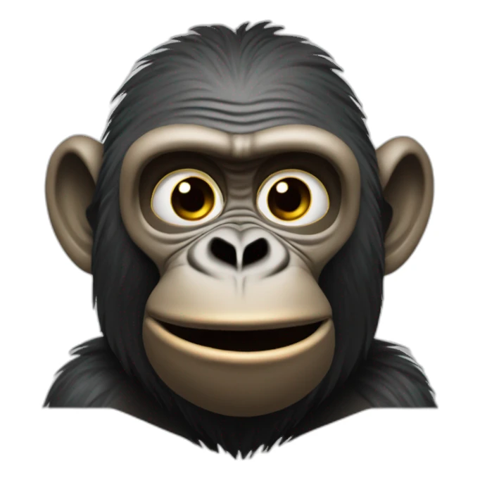 Gorrila segurando uma filmadora sticker