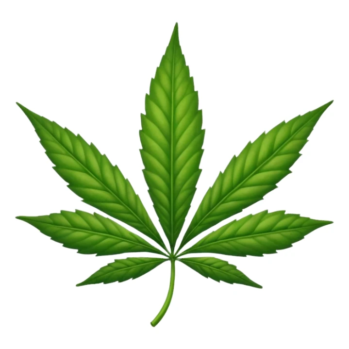 una hoja de marihuana  sticker