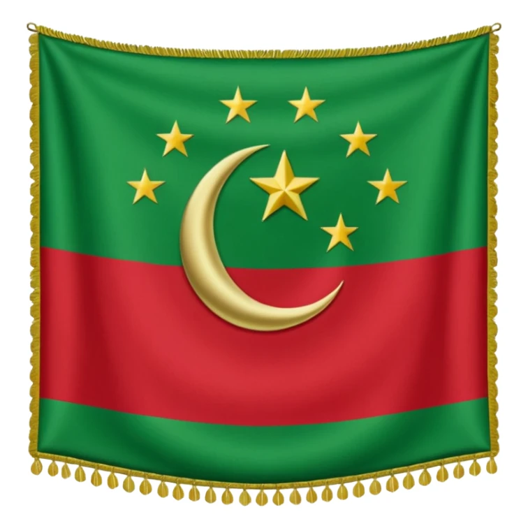 Turkmenistan flag  sticker