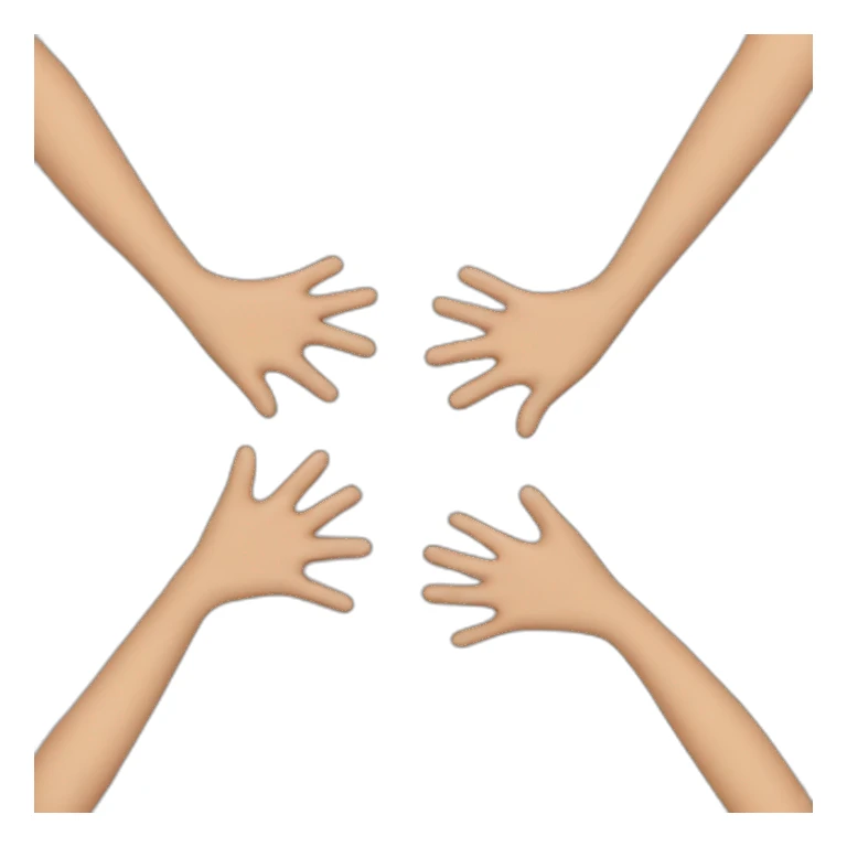 5 hands shake sticker