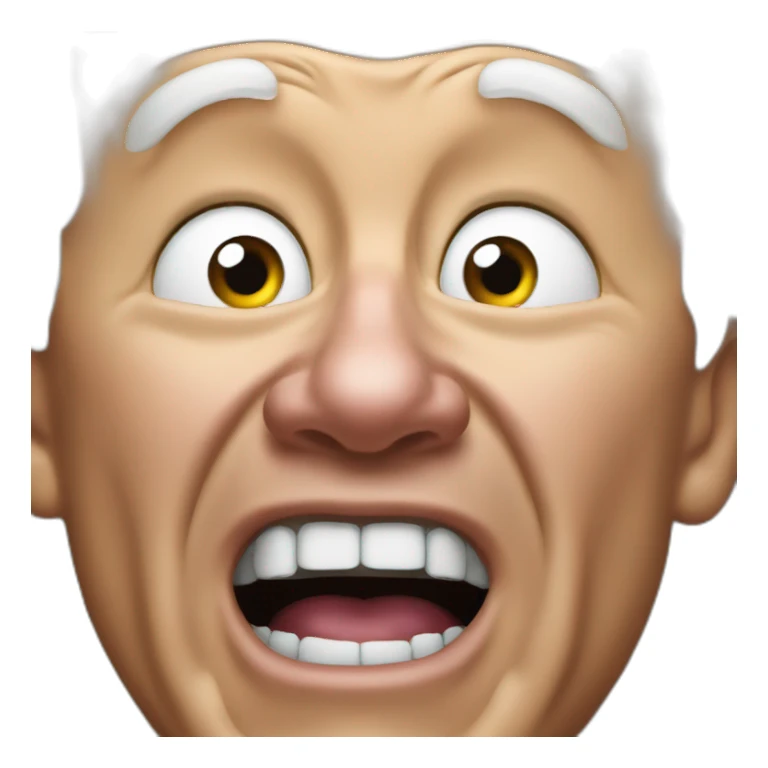 Joe Biden screaming sticker
