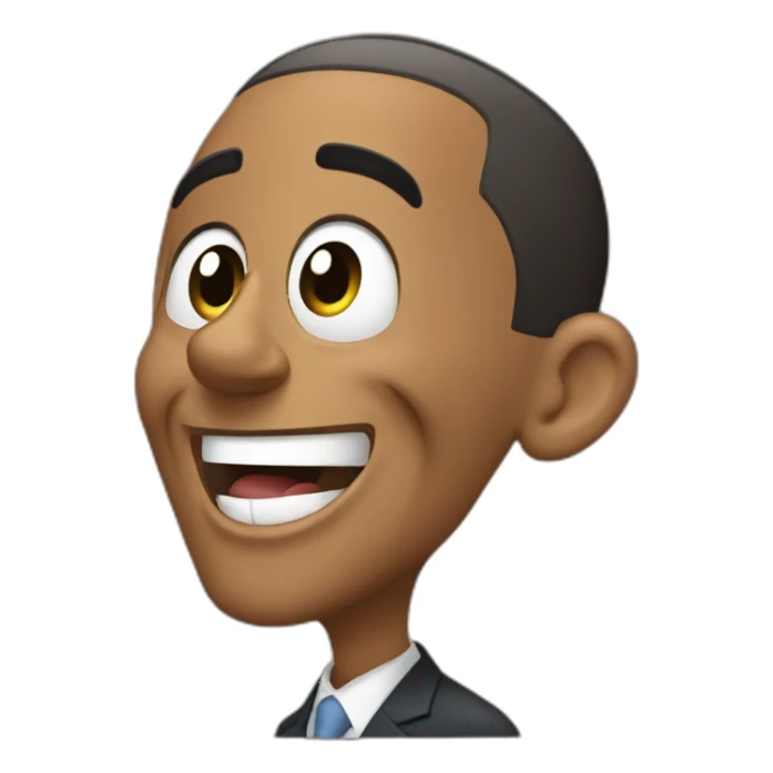 Barack obama happy surprised sticker