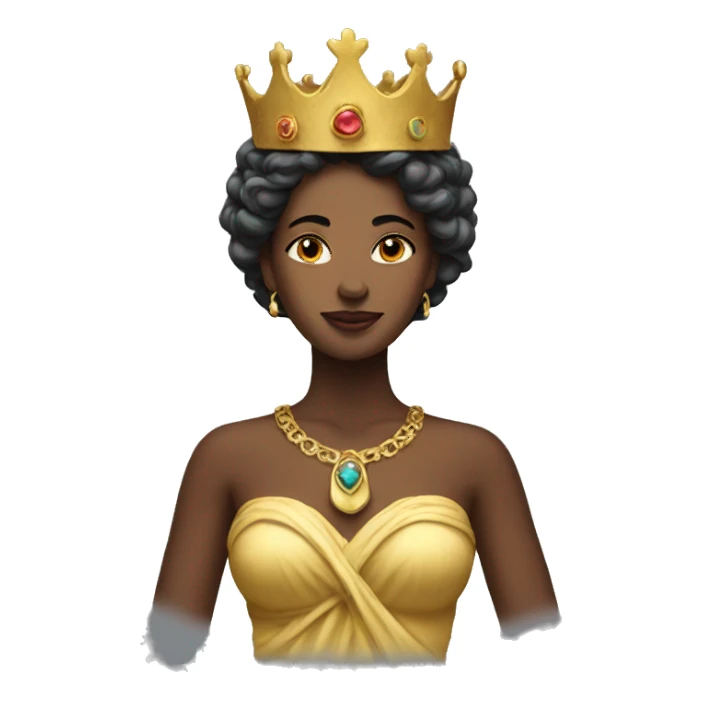 Goddess with crown sticker