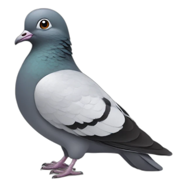 Pigeon smiling sticker