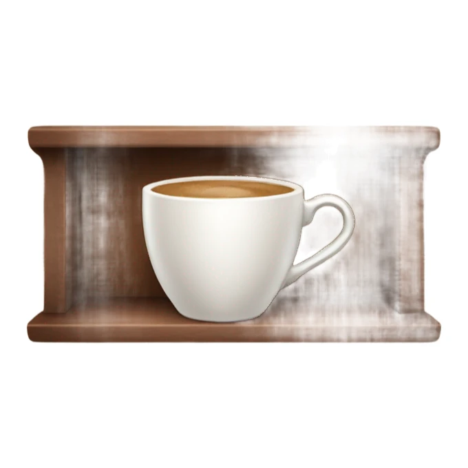 Cozy coffee color shelf sticker