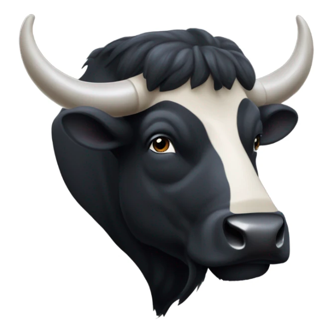 Gros taureau noir  sticker