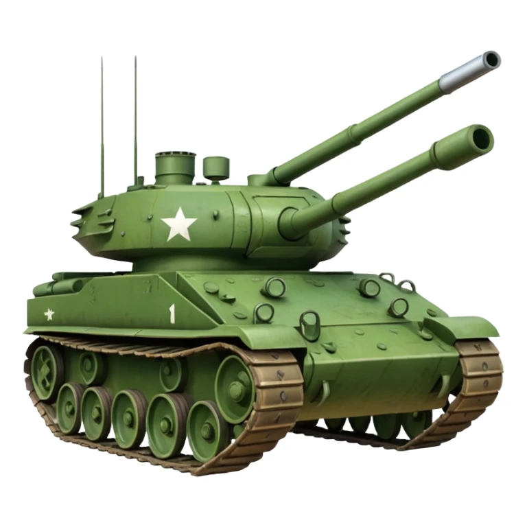 Military tank sticker