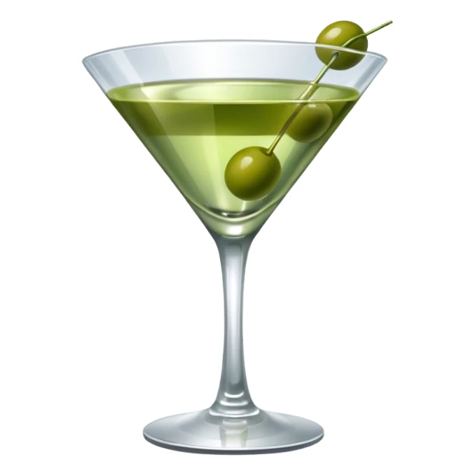 martini with olives sticker