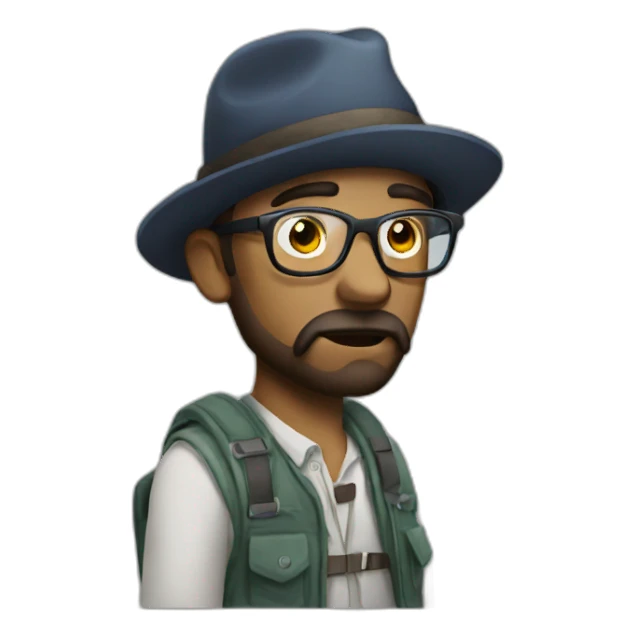 Hipster protesting stoned sticker