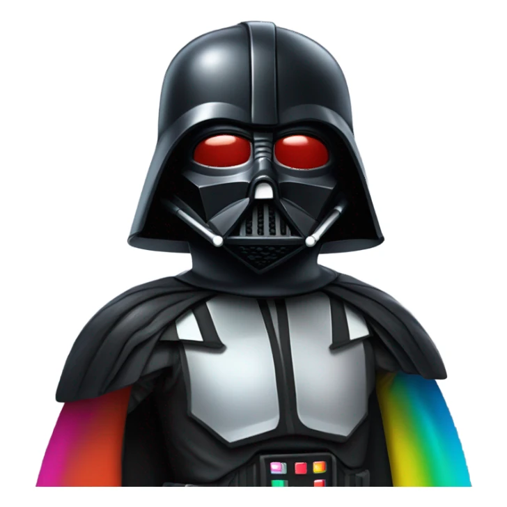 Darth Vader wearing a tutu ￼ sticker