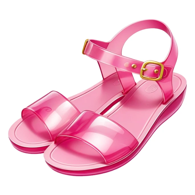 Pink jelly bean sandals sticker