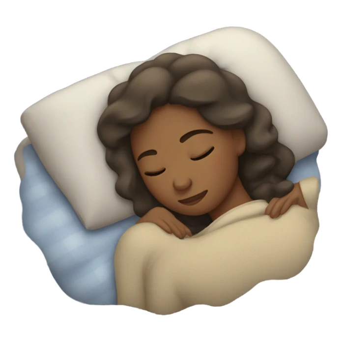 Sleeping women at night  sticker